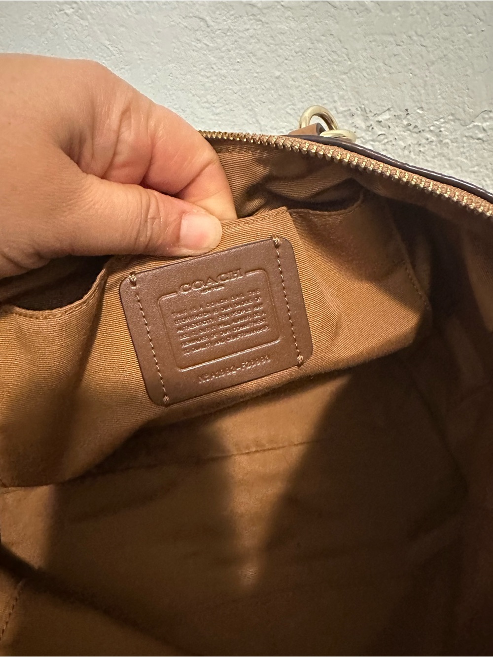 Coach Cognac/Tan Leather Satchel and Wallet Set - Picture 8 of 12